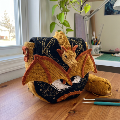 Crochet Dragon Bag